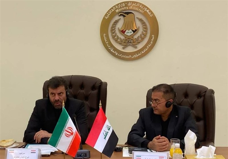 دیدار رؤسای پلیس مبارزه با مواد مخدر ایران و عراق در بغداد